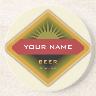 En Grès Dessous de verre personnalisés de bière