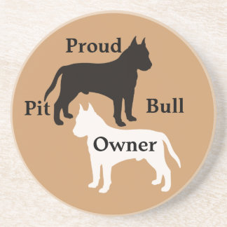 En Grès Dessous de verre Pit Bull
