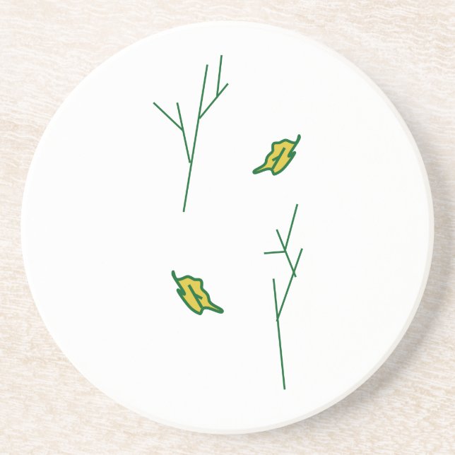 En Grès Dessous de verre pittoresque Arbres (Devant)