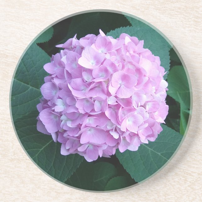 En Grès Dessous de verre pour amateurs d'hortensia pour vo (Devant)
