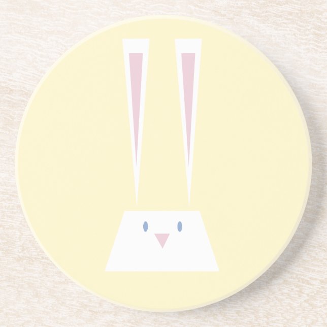 En Grès Dessous de verre principaux de lapin (Devant)