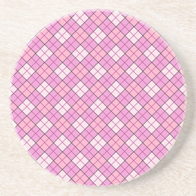 En Grès Dessous de verre rose (Devant)