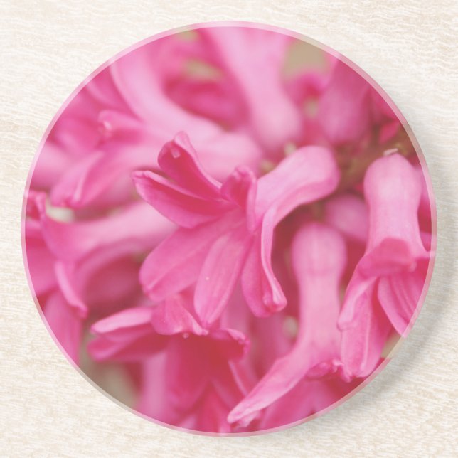 En Grès Dessous de verre rose Hyacinth (Devant)