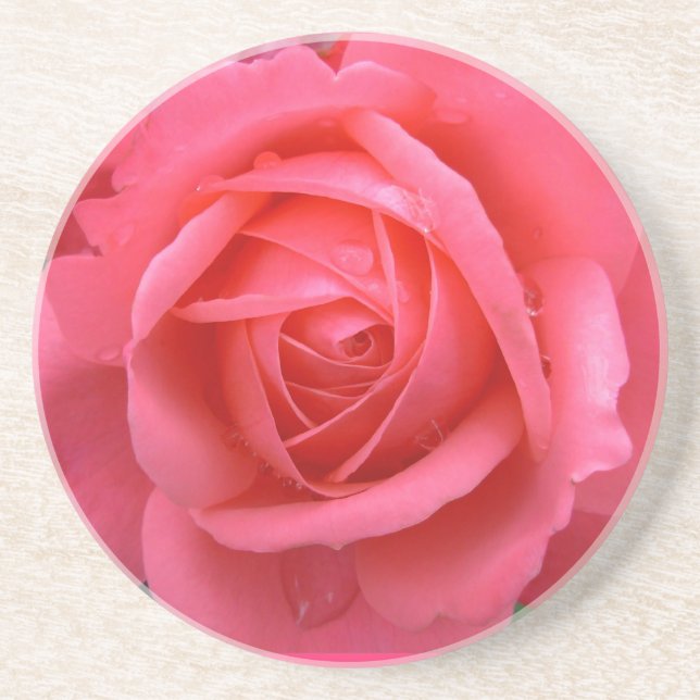 En Grès Dessous de verre Rose Rose Rose Rose Rose Cadeaux  (Devant)