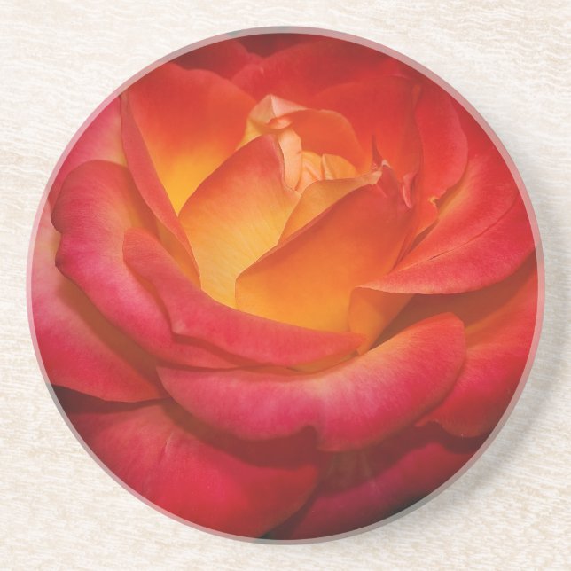 En Grès Dessous de verre roses flambants (Devant)
