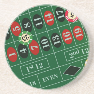 En Grès Dessous de verre roulette