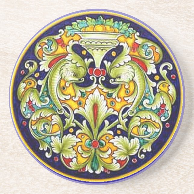 En Grès Dessous de verre royaux de crête (Devant)