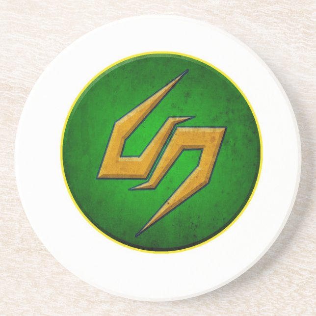 En Grès Dessous de verre samouraïs de serpent (Devant)