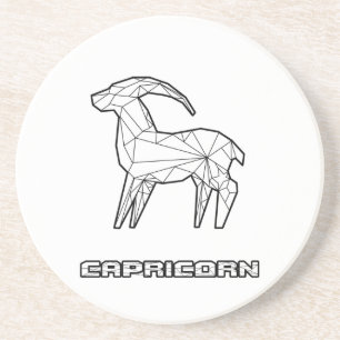 En Grès Dessous de verre Signe du zodiaque Capricorne
