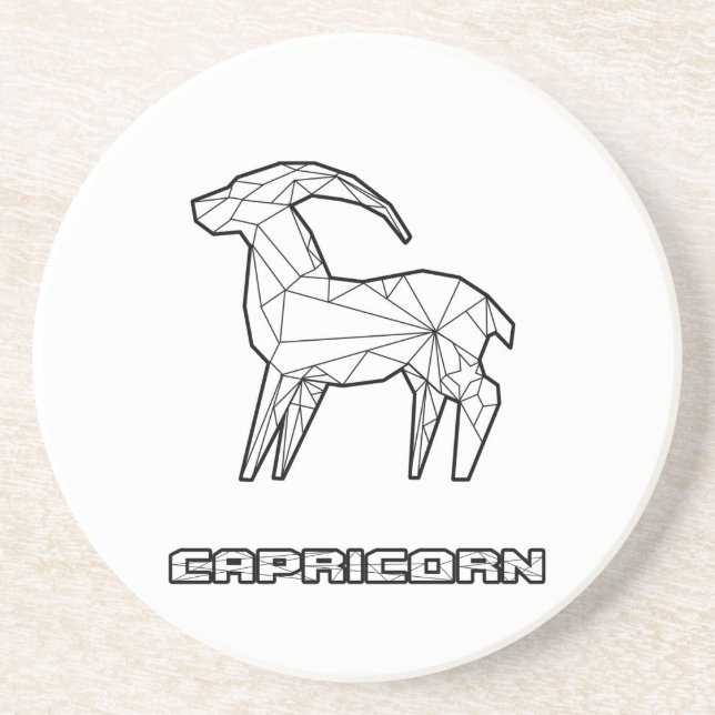 En Grès Dessous de verre Signe du zodiaque Capricorne (Devant)