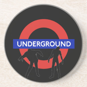 En Grès Dessous de verre souterrains Zombie