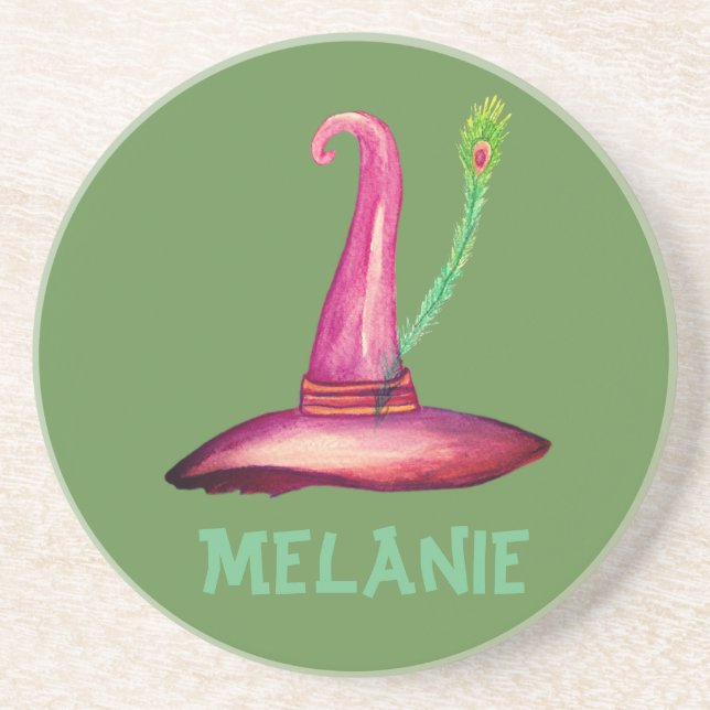 En Grès Dessous de verre spéciaux pour Casquette sorcier (Devant)