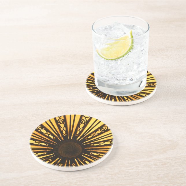 En Grès Dessous de verre Sunburst Sandstone (Côté)