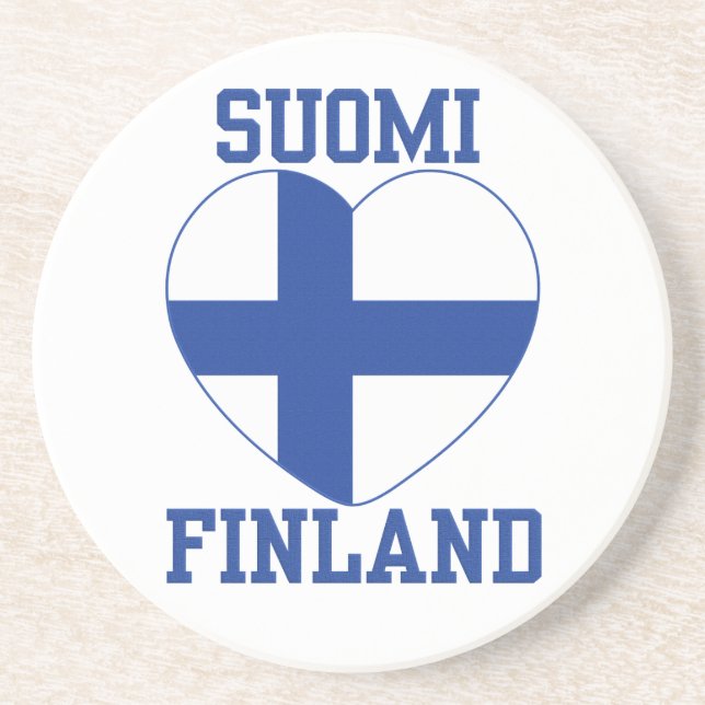 EN GRÈS DESSOUS DE VERRE SUOMI FINLAND (Devant)