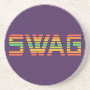 En Grès DESSOUS DE VERRE SWAG personnalisé