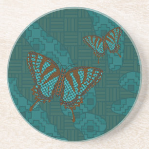 En Grès Dessous de verre Swallowtail natif