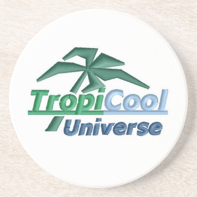 En Grès Dessous de verre TCU (blanc) (Devant)