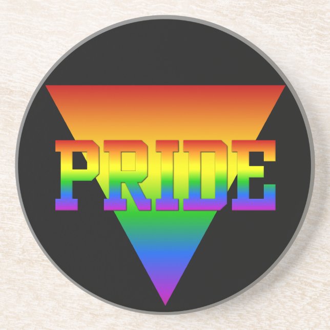 En Grès Dessous de verre Triangle Pride (Devant)