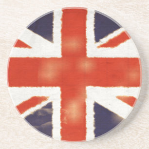 En Grès Dessous de verre Union Jack Vintage