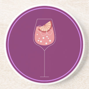 En Grès Dessous de verre Verre Vin