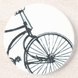 En Grès Dessous de verre vintages à vélo