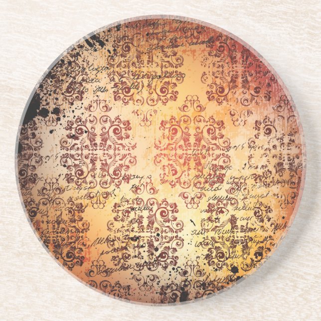 En Grès dessous de verre vintages sales (Devant)