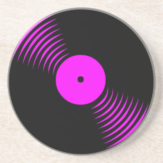 En Grès Dessous de verre vinyle rétro vintage années 80 Co