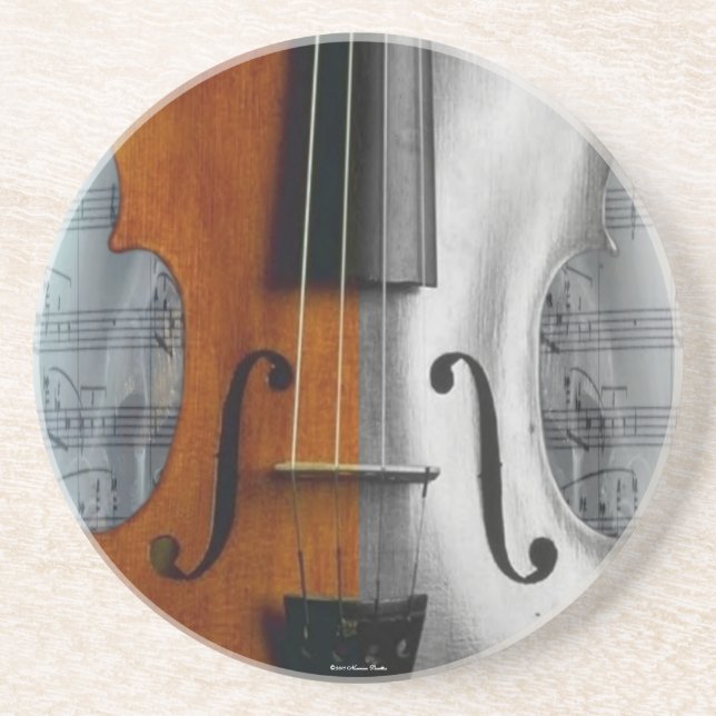 En Grès Dessous de verre violon (Devant)