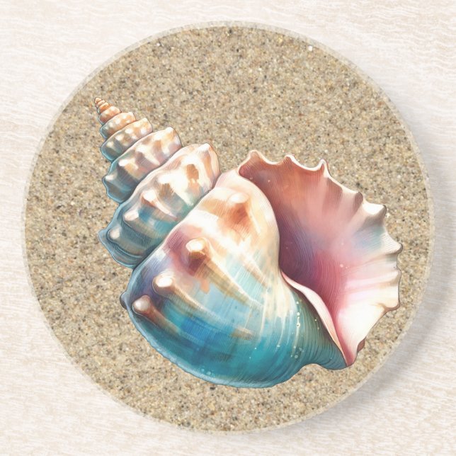 En Grès Dessous de verre Whelk Shell (Devant)