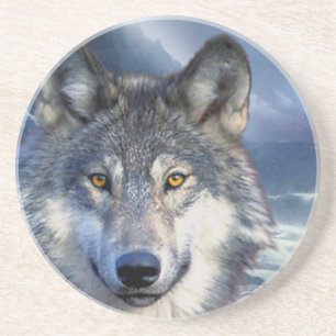 En Grès Dessous de verre Wolf Sandstone