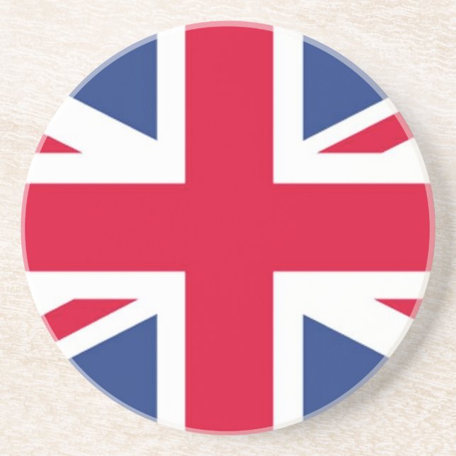 En Grès Drapeau du Dessous de verre britannique (Devant)