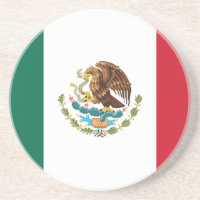 Drapeau du Dessous de verre mexicain
