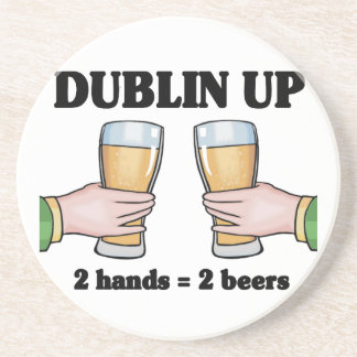 En Grès Dublin vers le haut des dessous de verre