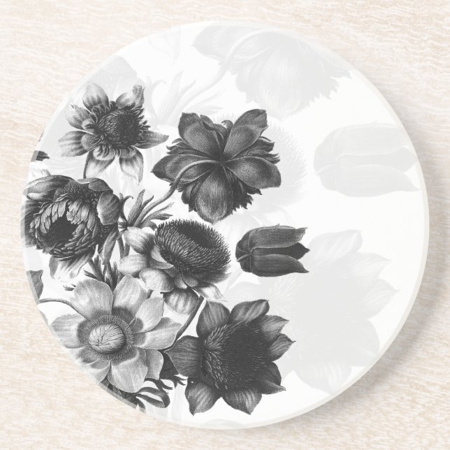 En Grès Élégants Dessous de verre Mariages à fleurs (Devant)