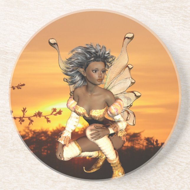 En Grès Elf aux dessous de verre de crépuscule (Devant)