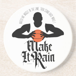 En Grès Faire pleuvoir (Basketball) Dessous de verre