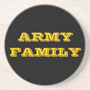 En Grès Famille de l'Armée de dessous de verre