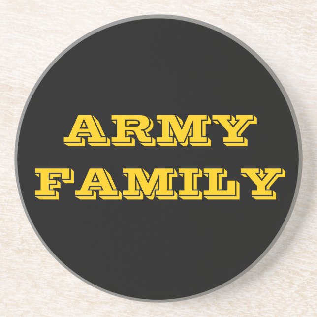 En Grès Famille de l'Armée de dessous de verre (Devant)