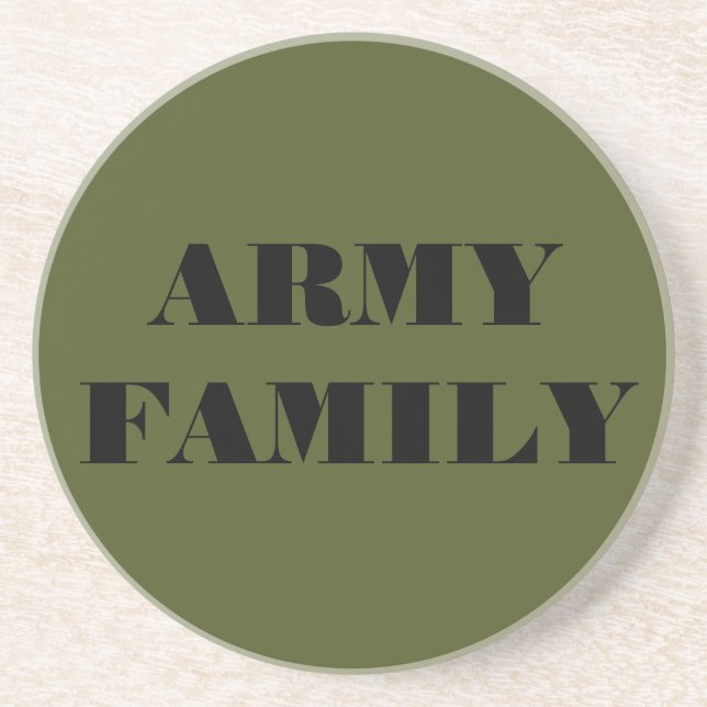 En Grès Famille de l'Armée de dessous de verre (Devant)
