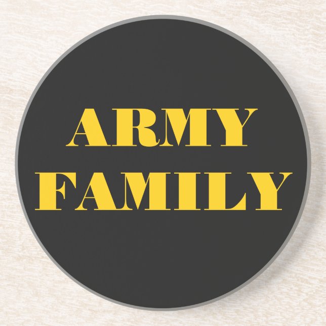 En Grès Famille de l'Armée de dessous de verre (Devant)