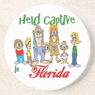 En Grès Floride Funny Trailer Park Dessous de verre Sandst