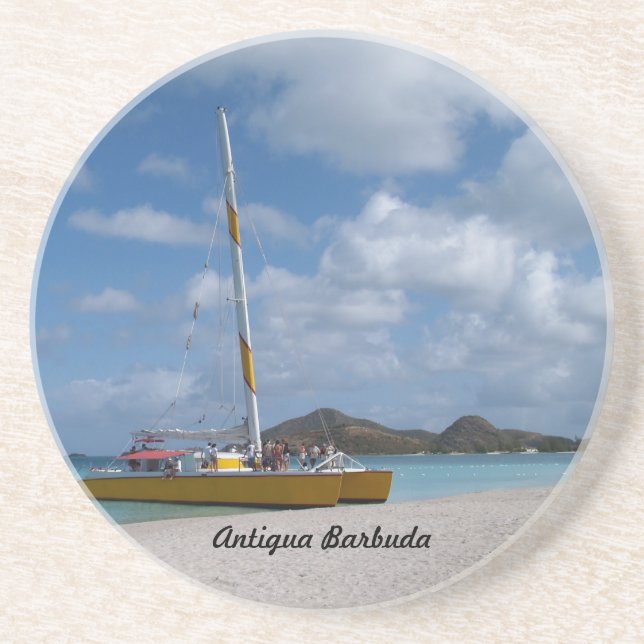 En Grès Gamme Antigua-Barbuda—Jolly Beach Dessous de verre (Devant)