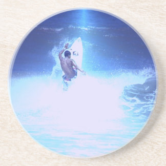 En Grès Grands dessous de verre surfants de vagues