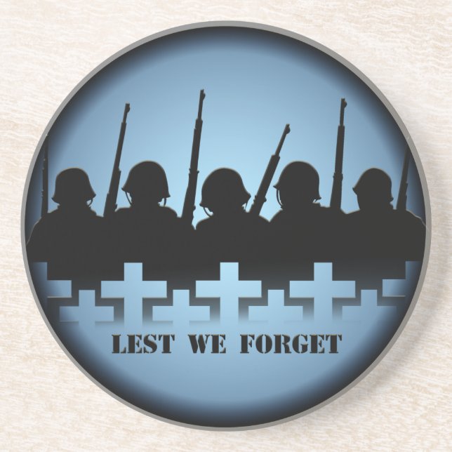 En Grès Hommage au soldat Dessous de verre de peur d'oubli (Devant)
