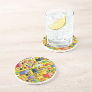 En Grès Jaune, buvant - dessous de verre Cartier 9000