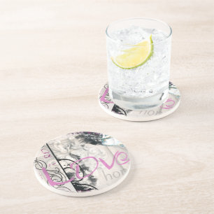 En Grès Je ponce des dessous de verre