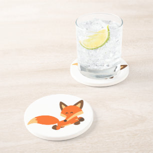 En Grès Joli Dessous de verre de caricature de la flotte