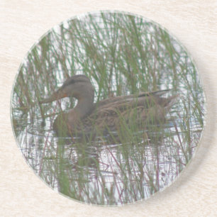 En Grès Jote Brown Canard Nature Dessous de verre de boiss