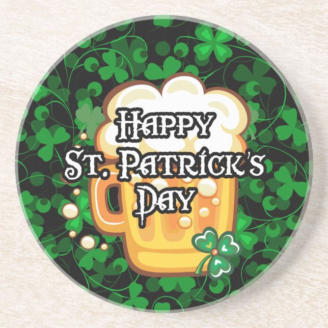 En Grès Joyeux Dessous de verre St. Patrick's Day 1 (Devant)