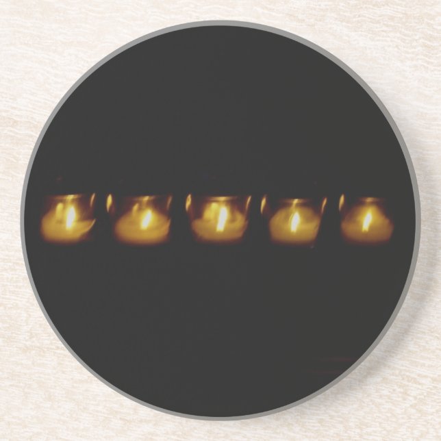 En Grès La chaleur dans le Dessous de verre des ténèbres (Devant)